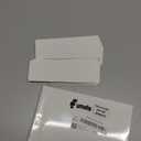 Fumete 50 Pieces Resin Bookmark Holder 5.9 x 1.8 Inches Kraft Bookmark Sleeves DIY Bookmarks Display Cards for Bookmark Wrapping Small Business Packaging Supplies Party Favor Gift (White, Cute)