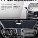Pigenius Windshield Sun Shade for Toyota Prius & Prius Prime (Gen 5) 2023-2026, Fits LE XLE Limited, Metallic Silver Finish