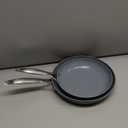 GreenPan Valencia Pro Hard Anodized Healthy Ceramic Nonstick 10" and 12" Frying Pan Skillet Set, PFAS-Free, Induction, Dishwasher Safe, Oven Safe, Gray