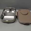 Bento Lunch Box, 304 Stainless Steel Portable Leakproof Lunch Food Containers Set with 3 Compartment for Adults - with Chopsticks Spoon Soup Bowl Gift for Friends, Family