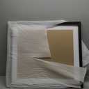 24x27 Picture Frame Solid Wood Black, Display 20"x23" (With mat) or 24"x27" (Without mat) Painting,Puzzles,Photos, Poster (F23B2427W2023)
