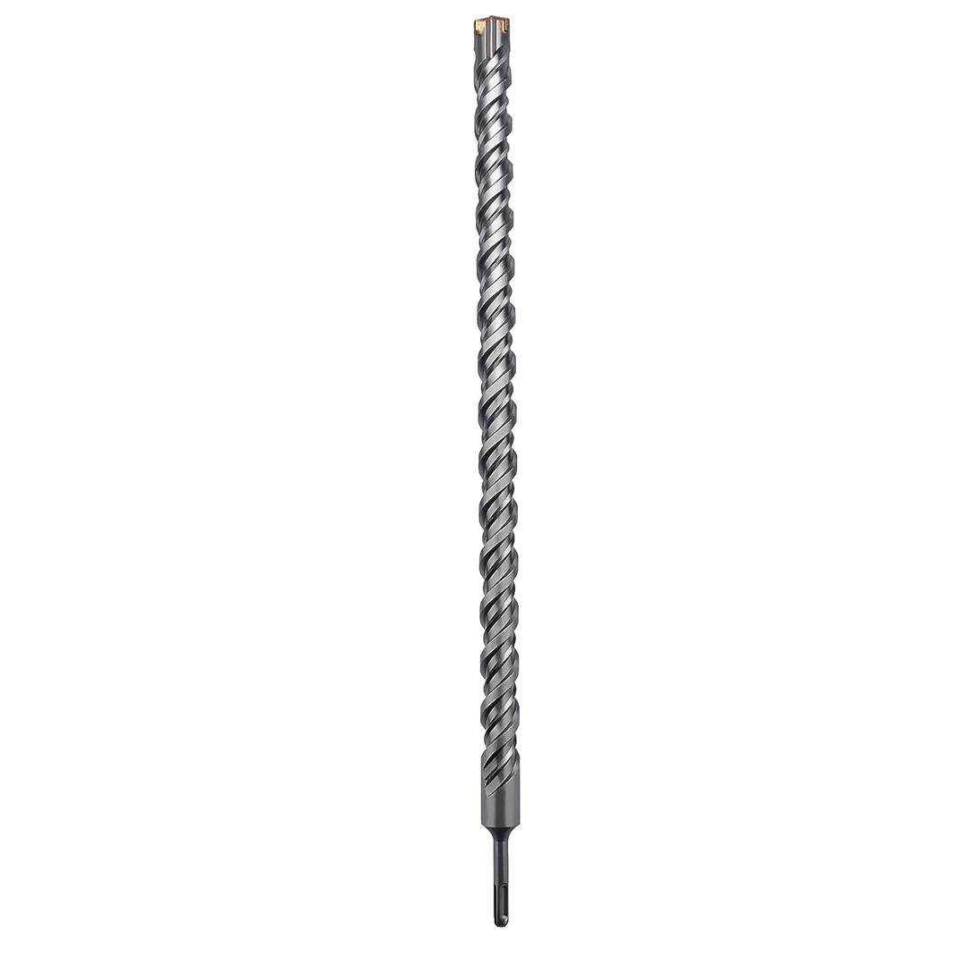 1-3/8 inch X 18 inch SDS Plus Rotary Hammer Drill Bit, Concrete Drill Bit for Concrete, Brick, Cement and Stone, 18 inch Length (18" Length, 1-3/8" Diameter)