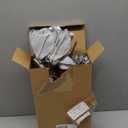 9 Pcs Silver Christmas Poinsettia Artificial Flowers 24'' Large 3 Heads Flowers Magnolia Stem Faux Poinsettia Flowers Ornaments for Christmas Tree Vase Table Centerpiece Decor