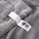 Cozy Bliss Checkered Faux Rabbit Fur Twin Blanket for Bed, Soft Fuzzy Blankets for Women Men, Furry Fleece Throw for Sofa Bedroom Living Room (60 * 80 Inches Light Grey)