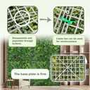 Artificial Green Boxwood Grass Panels: 20"x 20"(16P) UV Protected