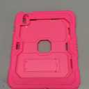 OKP Case for iPad Air 11-inch M2/ M3 (2024/2025) (Air 6th), for iPad Air 5th/ 4th Generation (2022/2020) 10.9'', Heavy Duty Rugged Air 6 5 4 th Gen iPad Cover with Pencil Holder/Kickstand, Hot Pink