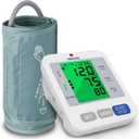 P PANACARE Blood Pressure Monitor, Upper Arm BP Machine for Home Use, 299 Memory, 3.4" Large Backlit Display, Adjustable Cuff (816 inches), Gray