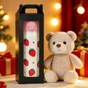 20Pcs Tumbler Gift Box with Handle for 18oz 20oz 30oz Sublimation Glass,Cup boxes for packaging 16oz, Drinking Cup Glasses Mug Can Blanks Tumbler Packaging Boxes with window for gifts(Black)