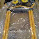 Heavy-Duty 220LB Capacity Stair Climbing Hand Trucks, Stair Climber Cart Dolly Hand Truck with 6 Wheels and One-Touch Retractable Handle for Home Stairs, Moving, Groceries, Warehouse(Yellow)