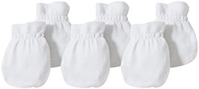Burt's Bees Baby Baby Girls' Mittens, No-Scratch Mitts, 100% Organic Cotton, Set of 3