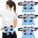 3 Sets Game Shaking Swing Balls Game Set Outdoors Indoors Includes 3 Set Strap Shake Box and 60 Balls with 30 Poop Stickers for Family Games(Blue)