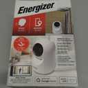Energizer Smart 1080p Indoor Pan & Tilt Wired Camera, Motion Tracking, Two-Way Conversation, Night Vision, Instant Notifications, Works with Google Home and Alexa, Night Vision, White