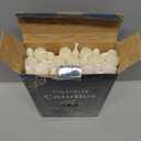 10 Inch Ivory Taper Candles, 24 Pack Bulk Unscented Elegant Dinner Candles for Wedding, Valentine's Day, Table Decor - 7-8 Hour Burn - Paraffin Wax with Cotton Wicks