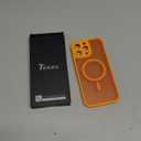 TOCOL Magnetic for 16 Pro Max Case, Upgraded Full Camera Protection, Compatible with Magsafe, 16FT Drop Protection, Translucent Matte Back Bumper Phone Cover for 16 ProMax 6.9-InchOrange