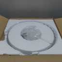 3-Light Semi Flush Mount Ceiling Light Fixture, Vintage Crystal Glass with Black Metal Frame, Modern Close-to-Ceiling Lighting for Bedroom Kitchen Living Room Hallway, E26 Base (Bulbs Not Included) (11.8 inch)