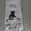 Funny Kitchen Towels,Cat Themed Dishcloth Dish Napkin Dcor,16 x 24Inch,Cute Hand Towel,High Absorbent Tea Rags,Sweet Gifts for Cat Lover Owners Mom Hostess Women New Home Housewarming