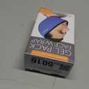 LotFancy Face Ice Pack Wrap for TMJ, Wisdom Teeth, with 4 Reusable Hot Cold Therapy Gel Packs, Pain Relief for Head, Oral and Facial Surgery, Dental Implants, Blue (Blue(one Size Fits Most))