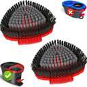 2 Pack Scrubber Mop Replace Head Compatible with O Cedar EasyWring 1 Tank,Spin Replacements Heads,Scrub Brush Attachment for Bathroom,Kitchen and Various of Hard Floors