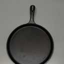 Lodge L9OG3 Cast Iron Round Griddle, Pre-Seasoned, 10.5-inch - Made in USA, Compatible with Stovetop, Oven, Grill & Campfire