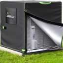 UIRWAY 500D Air Conditioner Covers Winter, [2025 Upgraded Heavy Duty Fabric] Central Air Conditioner Cover for Outside Units, Waterproof Universal Patio AC Cover Outdoor Fits 32''W x 32''D x 36''H