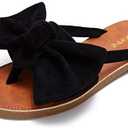 FISACE Womens Slip On Flip Flops Ring Toe Strappy Summer Gladiator Flat Sandals, Size 9 1/2