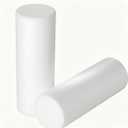 Cylinder Bolster Pillow Insert Set of 2, Bedding Round Pillows Inserts for Indoor and Outdoor Foam Filled, Only Insert (White, 8 * 24in)