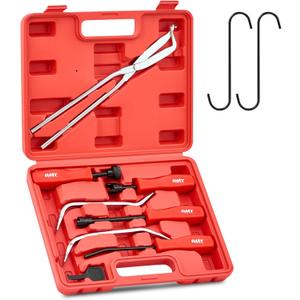 Orion Motor Tech 10pc Drum Brake Tool Kit, Drum Brake Tool with Drum Brake Spring Tool, Brake Spring Compressor, Brake Spring Pliers, Drum Brake Adjusting Tool, Brake Spoon Set, Brake Drum Tool Kit