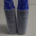 100 Pack 16 Ounce Halloween Plastic Party Cups Disposable Heavy Duty Drinking Water Cups for Holiday Christmas Festival Wedding New Year Party Supplies(Blue)