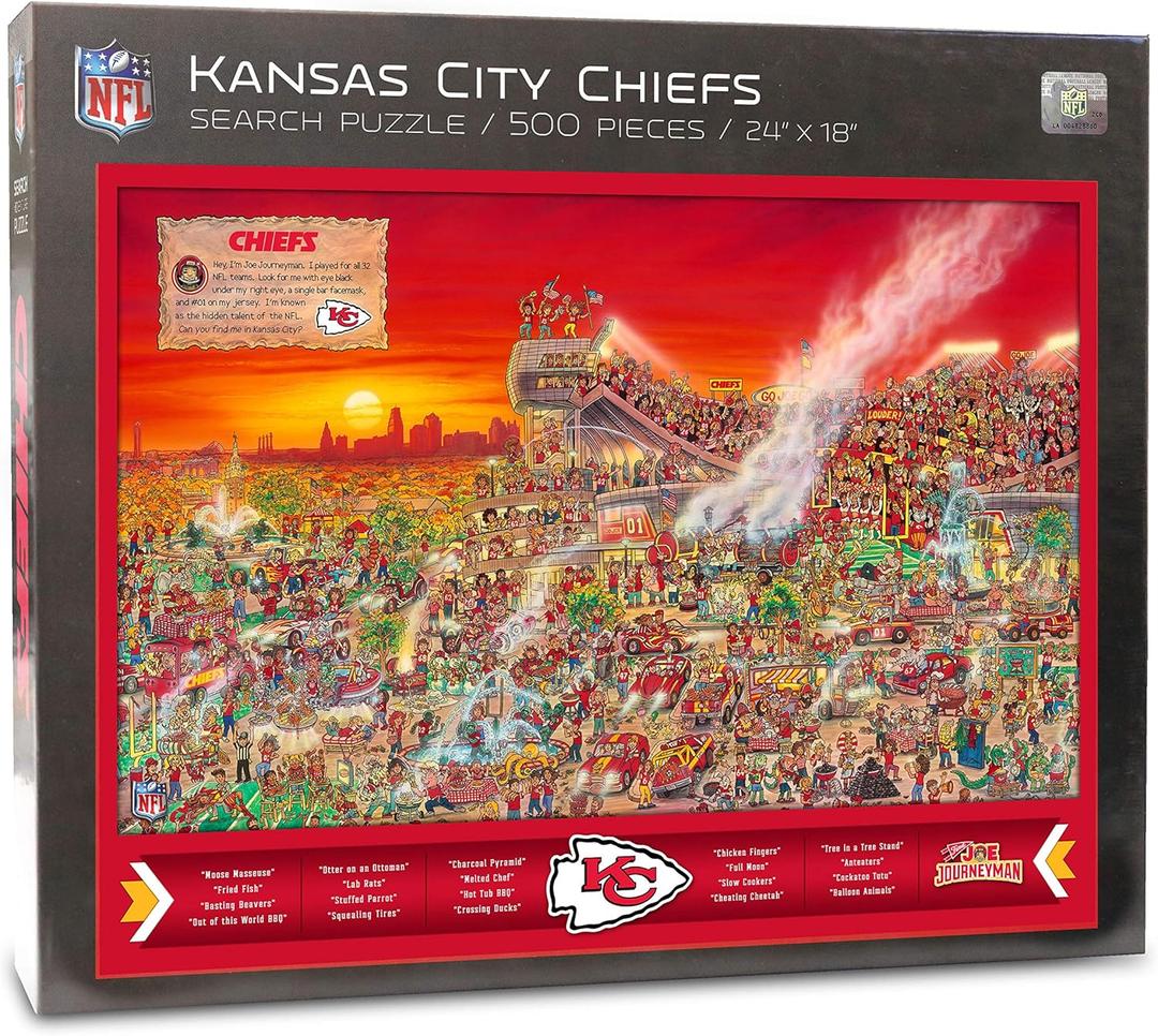 YouTheFan NFL Joe Journeyman 18'' x 24'' 500-Piece Team Puzzle
