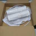 Lamp Shades Set of 2 - Drum Lampshades 11.4" x 12.9" x 9.8" Inches, Fabric Medium Replacement Lampshades for Table Lamp, Floor Lamp, Assembly Required, Spider,Linen (White)