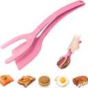 Silicone Spatulas, High Heat Resistant BPA Free Cooking Tongs, Silicone Kitchen Utensils, Spatula Tong, Egg Flipper Spatula for Non Stick Frying Pan, Ideal Cookware for Fish, Eggs, Pancakes