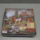 Mini Tudou Christmas Electric Train Set w/Steam, Sound & Light, Remote Control Train Toys w/Steam Locomotive Engine, Cargo Cars & Tracks, Toy Train w/Rechargeable Battery for Kids Boys 3+ Year Old