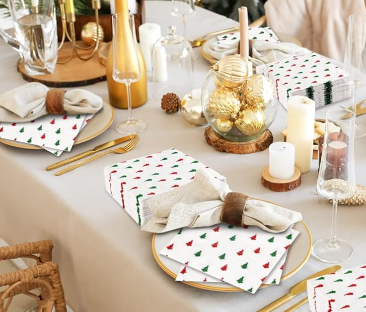60 PCs Christmas napkin