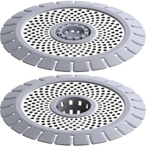 Drain Hair Catcher, Bathtub Shower Drain Hair Trap, Strainer Stainless Steel Drain Protector(2 PCS)