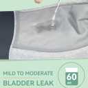 Mens Washable Incontinence Protective Underwear Reusable Bladder Leak Protection Boxer Brief 60 ml Absorbency 1 Pack (Gray, XL)