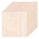 18 Pack Basswood Sheets - 6x6 Inch x 1/16 Inch Thick Plywood Balsa Wood Squares for Crafts, Laser Cutting, Wood Burning and Drawing