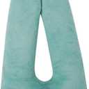 Neck Pillow for Kids Travel Provides Double Support to The Head and Neck in Any Sleeping Position on Flights, Car, and at Home, Comfortable Airplane Travel Pillow (Aquamarine)