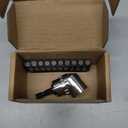 105 degree Right Angle Electric Drill Adapter, Suitable for Narrow Spaces, Quick Replacement of Impact Drive and Magnetic Screwdriver Socket with Drill Bit Corner Tool Screw Hub (Short)