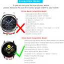 Compatible with Samsung Galaxy Watch 7/6/5/4/Watch 42mm/Watch 3 41mm/Active 40mm/Active 2/Gear S2 Classic/Sport /Fossil Q Gazer/Ticwatch 2/Garmin Vivoactive 3 Bands, 20mm Vintage Cuff Genuine Leather Band Strap for Men Women (Black)