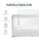 Baby Delight Lunaire Full Size Crib | Breathable Mesh Baby Crib | Tool-Free Assembly Baby Bed | Driftwood Grey