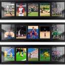 SiliFine 3 Pack Trading Card Display Frame for 5 Standard 3 x 2 Inch Cards Wall Mounted Sports Card Display Case with UV Protection Design for Baseball Basketball Football Trading Standard Cards