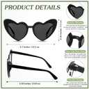 Flutesan Personalized Heart Sunglasses Bulk Custom Glasses with Paint Pens for DIY Wedding Party Favors (Black)