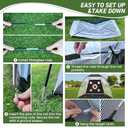 KLAODOT Golf Net with Practice Mat,Golf Hitting Aid Nets 10x7FT for Backyard Driving Chipping Training Swing with Target Mat Balls for Outdoor Indoor，Gifts for Men Dad Him and Golfer