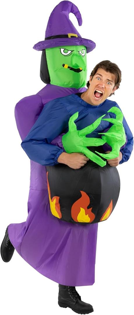 Morph Inflatable Witch Costume, Witch Adult Costume Inflatable, Halloween Costumes Adult, Halloween Costumes for Adults