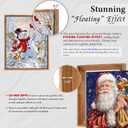 Canvas Floater Frames Kit 1.25" Deep Floating Frame Wall Art Decor Finished Canvas Panels & Stretched Canvas Boards(16"x20",Light Borwn)