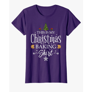 This Is My Christmas Baking Shirt Funny Baker Gift T-Shirt, Size L