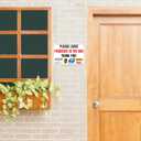 Please Leave Packages In The Box Thank You - Delivery Sign for Outdoor Aluminum (In The Box, 8x12 Inch)