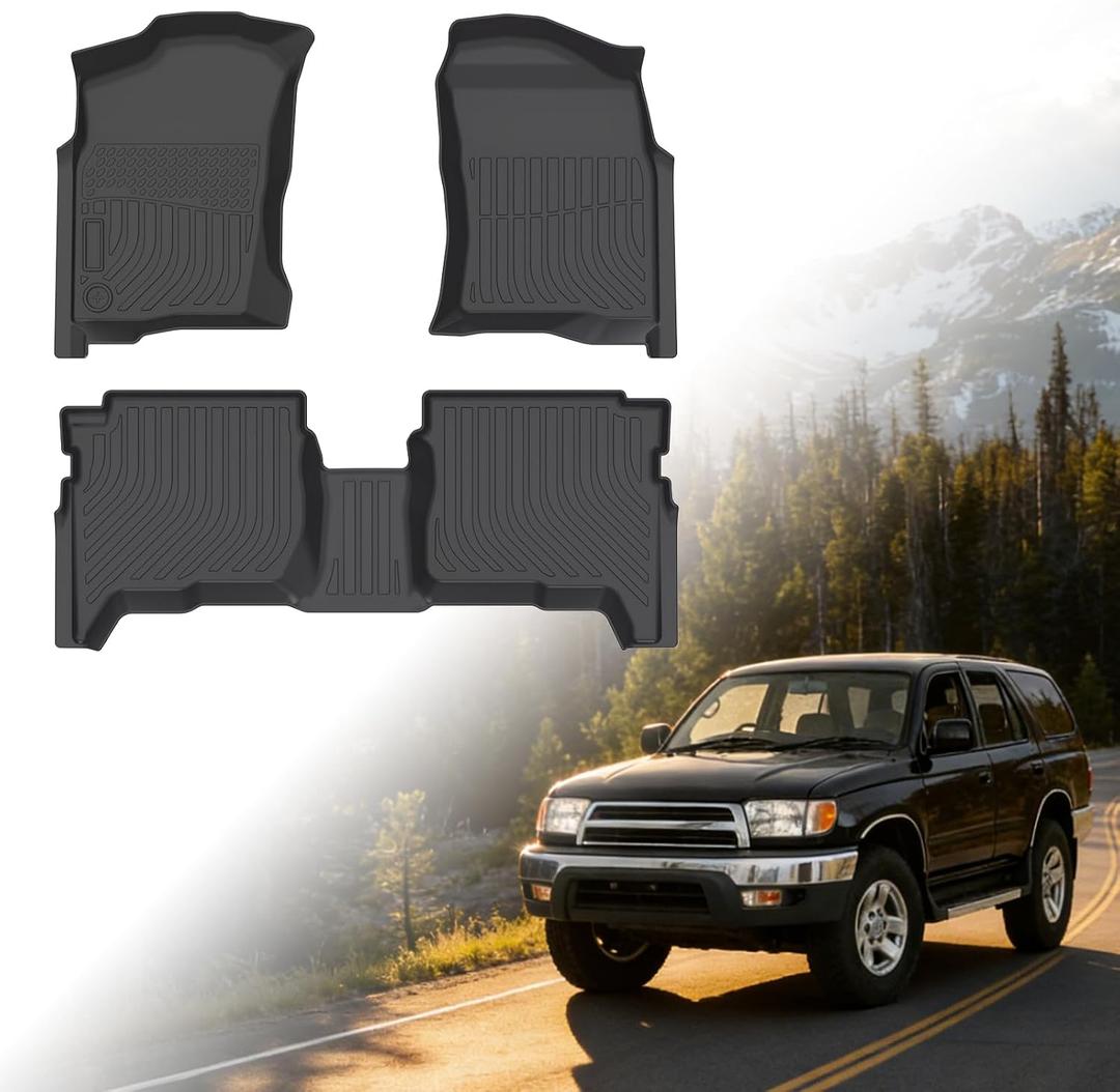 Floor Mats for Toyota 4Runner 1996-2002, 3rd gen 4runner Floor Mats | Custom Fit TPE All Weather Protection Floor Liners, Non-Slip Waterproof Floor Mat Car Accessories