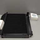 2 Row Aluminum Radiator 15553-72060 Replacement for Kubota B6100 B7100 B6100HST-DT B6100HST-E B7100HST-DT B7100HST-E