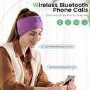 Perytong Sleep Headphones Tech Gadgets Bluetooth Headband for Women Headband Headphone with Ultra-Thin HD Speakers & Mic, Perfect for Sleeping Yoga Running Workout Travel Sports Unique Gifts